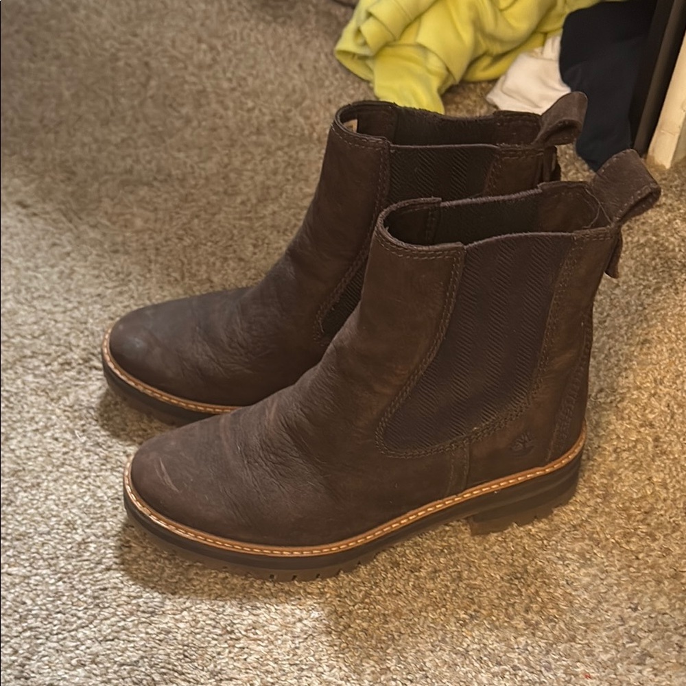 Timberland brown leather waterproof chelsea boot